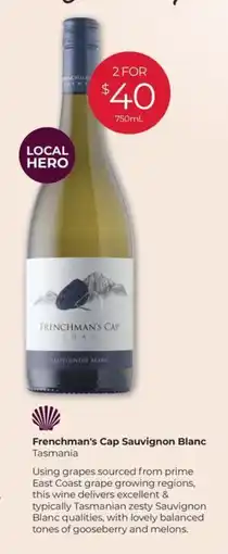 Porters Frenchman's Cap Sauvignon Blanc Tasmania offer