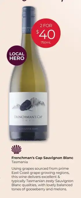 Porters Frenchman's Cap Sauvignon Blanc Tasmania offer