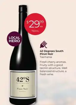 Porters 42 Degrees South Pinot Noir offer