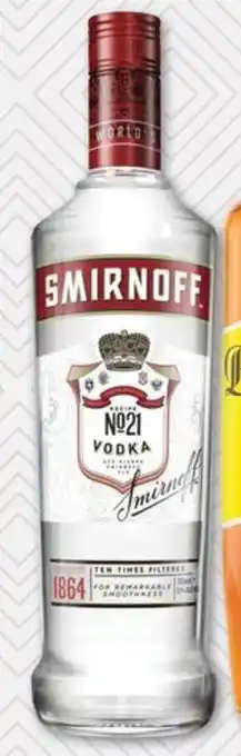 Porters Smirnoff Red Label Vodka offer