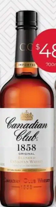 Porters Canadian Club Whisky offer