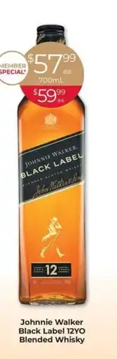 Porters Johnnie Walker Black Label 12YO Blended Whisky offer