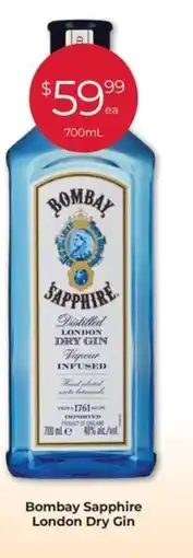 Porters Bombay Sapphire London Dry Gin offer