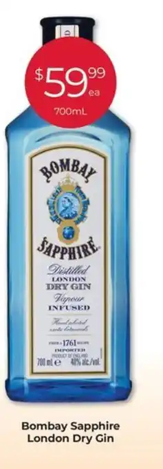 Porters Bombay Sapphire London Dry Gin offer