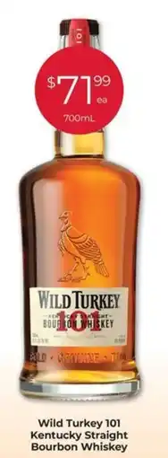 Porters Wild Turkey 101 Kentucky Straight Bourbon Whiskey offer