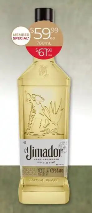 Porters El Jimador Reposado Tequila offer