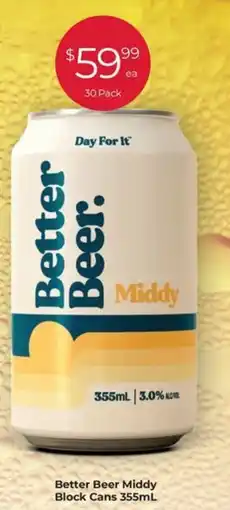 Porters Better Beer Middy Block Cans 355mL offer