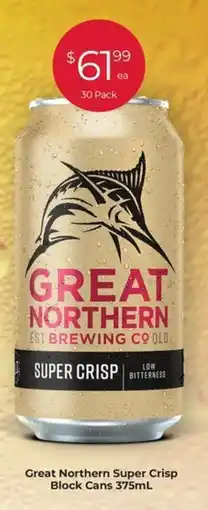 Porters Great Northern Super Crisp Block Cans 375mL offer