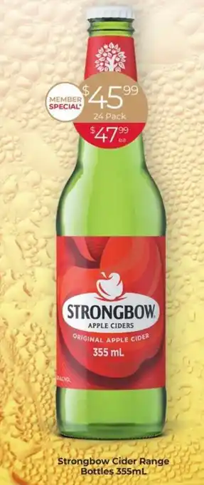 Porters Strongbow Cider Range Bottles 355mL offer