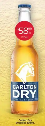 Porters Carlton Dry Stubbies 330mL offer