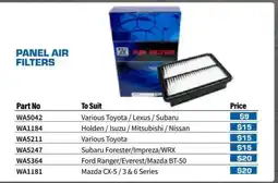 Burson Auto Parts Panel Air Filters WA5211 offer