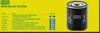 Burson Auto Parts Spin On Oil Filters W712/95 offer