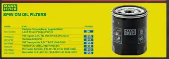 Burson Auto Parts Spin On Oil Filters HU821X offer