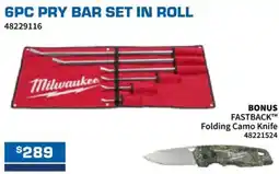 Burson Auto Parts 6pc pry bar set in roll offer