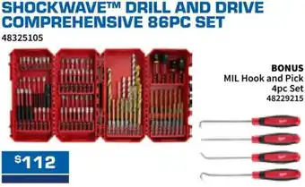 Burson Auto Parts Shockwave drill and drive comprehensive offer