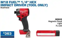 Burson Auto Parts M18 fuel m 1/4 hex impact driver offer