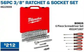 Burson Auto Parts 56pc 3/8 ratchet & socket set offer