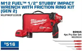 Burson Auto Parts M12 fuel 1/2 stubby impact wrench with friction ring kit offer