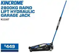 Burson Auto Parts 2800kg rapid lift hydraulic garage jack offer