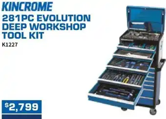 Burson Auto Parts 281pc evolution deep workshop tool kit offer