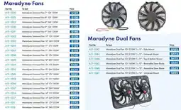 Burson Auto Parts Maradyne Fans offer