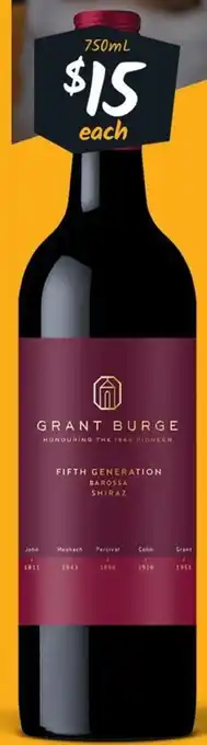 Cellarbrations Grant burge offer