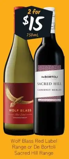 Cellarbrations Wolf blass de bortoli offer