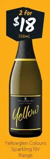 Cellarbrations Yellowglen Colours Sparkling NV Range offer