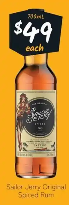 Cellarbrations Sailor Jerry Original Spiced Rum offer