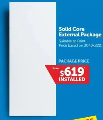 Doors Plus Solid Core External Package offer