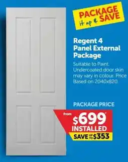 Doors Plus Regent 4 Panel External Package offer