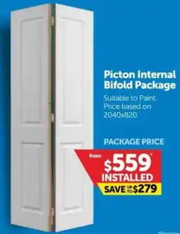 Doors Plus Picton Internal Bifold Package offer