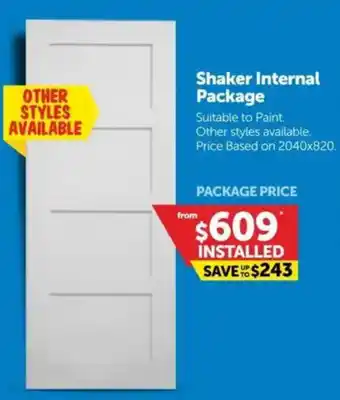 Doors Plus Shaker Internal Package offer