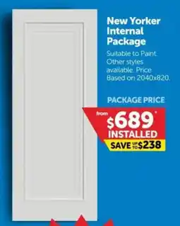 Doors Plus New Yorker Internal Package offer