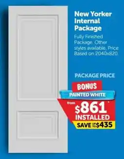 Doors Plus New Yorker Internal Package offer