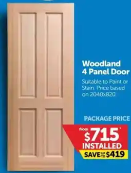 Doors Plus Woodland 4 Panel Door offer