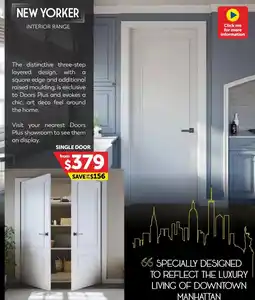 Doors Plus New yorker interior range offer