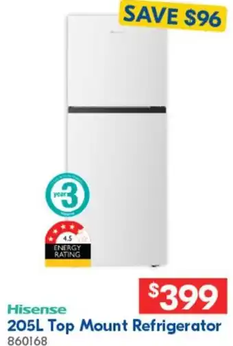 Betta 205L Top Mount Refrigerator offer