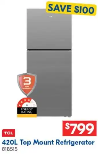 Betta 420L Top Mount Refrigerator offer