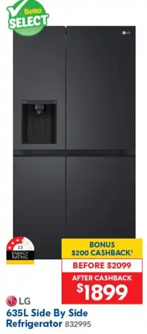 Betta 635L Side By Side Refrigerator offer