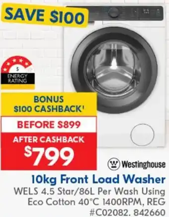 Betta Front Load Washer offer