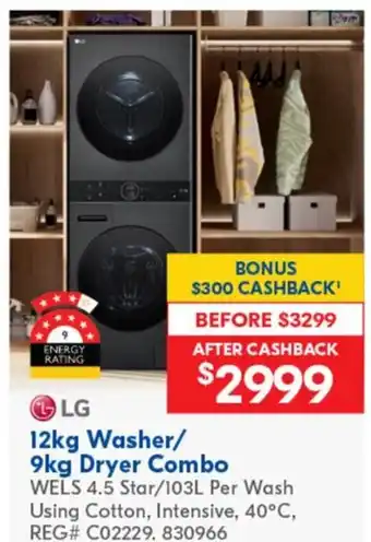 Betta Washer Dryer Combo offer