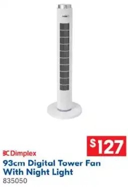 Betta 93cm Digital Tower Fan With Night Light offer