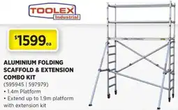 Gasweld Tool Centre Aluminium folding scaffold & extension combo kit offer