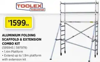 Gasweld Tool Centre Aluminium folding scaffold & extension combo kit offer