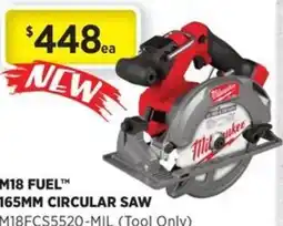 Gasweld Tool Centre M18 fuel 165mm circular saw offer