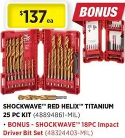 Gasweld Tool Centre Shockwave red helix titanium offer