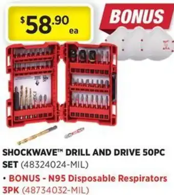 Gasweld Tool Centre Shockwave drill and drive set offer