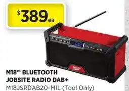 Gasweld Tool Centre M18 bluetooth jobsite radio dab offer