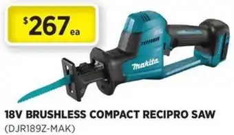 Gasweld Tool Centre 18v brushless compact recipro saw offer